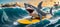 Whimsical Waters: The Adventures of Anthropomorphic Surfer Sharks