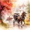 Whimsical Wheels: A Majestic Horse-drawn Carriage Adventure