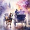 Whimsical Wheels: A Majestic Horse-drawn Carriage Adventure