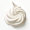 Whimsical Whipped Cream Wonderland: A Mesmerizing White Background Spectacle!