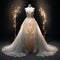 Whimsical Whispers: Captivated by Intricate Lacework and Beading on a Mesmerizing Wedding Gown