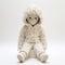 Whimsical White Knitted Doll On Surrealistic Hoodie: A Mori Kei Installation