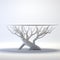 Whimsical White Table With Mystic Symbolism And Photorealistic Renderings