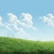 Whimsical Wilderness: Hyper-detailed Sky Scene With Realistic Grass
