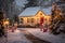 Whimsical Winter Wonderland: A Charming, Festively Adorned House