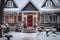 Whimsical Winter Wonderland: A Charming, Festively Adorned House