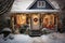 Whimsical Winter Wonderland: A Charming, Festively Adorned House