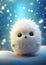 Whimsical Winter Wonderland: A Closeup Look at a Fluffy, Singing
