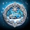 Whimsical Winter Wonderland Decorative Car Emblem