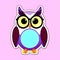 Whimsical Wisdom: Multi-Colored Owl Clip Art with Fun and Playful Designs