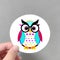 Whimsical Wisdom: Multi-Colored Owl Clip Art with Fun and Playful Designs