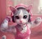 Whimsical wonder: delightful 3d animation brings to life a super cute baby kitten in an endearing and enchanting display