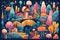 Whimsical Wonderland - A Magical Background Illustration