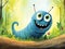 Whimsical Wonders: A Playful Caterpillar\\\'s Adventure in the Fine