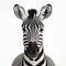 Whimsical Zebra: A Captivating Black And White Photo