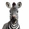 Whimsical Zebra Portrait In National Geographic Style