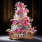 Whimsically Enchanting Multi-Tiered Wedding Cake