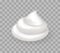 Whipped Cream Realistic Icon Vector Sign