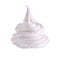 Whipped cream swirl, isolated on white background. Whipped egg whites, with clipping path.