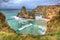 Whipsiderry beach and cove near Trevelgue Head Newquay Cornwall England UK HDR