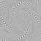 Whirl rotation movement illusion in abstract op art design
