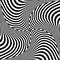 Whirl twisting movement illusion. Abstract op art design