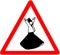 Whirling Dervishes Ceremony caution warning red triangular road