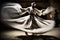 Whirling Dervishes. Sufi whirling dance with motion blur effect