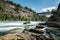 Whirlpool Rapids Bridge border crossing at Niagara Falls. Clear sunny late summer afternoon.