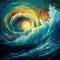 Whirlpool Wonder: A Captivating Vortex of Spiraling Waters