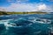 Whirlpools of the maelstrom of Saltstraumen, Nordland, Norway