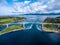 Whirlpools of the maelstrom of Saltstraumen, Nordland, Norway