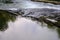 Whirlpools and small waterfalls in O Rosal, Galicia Spain