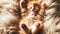 Whisker Wonderland: Sleepy Orange Kitten Embracing Serenity