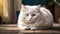 Whiskered Wonder: Adorable White Cat