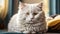 Whiskered Wonder: Adorable White Cat