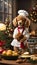 Whiskers and Wonders: Poodle Chef\\\'s Culinary Craftsmanship in the Christmas Kitchen