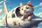 WhiskerWings: Join our purr - fectly affordable low - cost airline! Fly like a cat