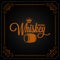 Whiskey barrel label design logo background