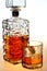 Whiskey Decanter and Glass