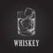 Whiskey Glass. Hand Drawn Drink Vector Illustration