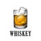 Whiskey Glass. Hand Drawn Drink Vector Illustration