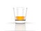 Whiskey glass scotch bourbon creative isolated on white background high resolution 3d illustration