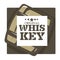 Whiskey house brand isolated icon wooden barrel