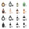 Whiskey, liquor, rum, vermouth.Alcohol set collection icons in black,cartoon style vector symbol stock illustration web.