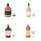 Whiskey, liquor, rum, vermouth.Alcohol set collection icons in cartoon style vector symbol stock illustration web.