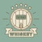 Whiskey logo design - vintage whisky label