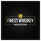 Whiskey quality logo design background