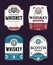 Whiskey and scotch whisky labels