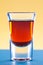 Whiskey in shot glass